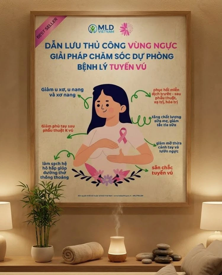 Tranh Dẫn Lưu Bạch Huyết Vùng Ngực